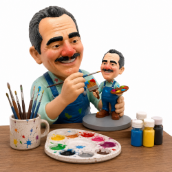 Miniatura 3D Personalizada 20cm - Pintura Artesanal